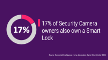 17% of Security Camera owners also own a Smart Lock